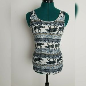 Rue 21 size small elephant accent tank top